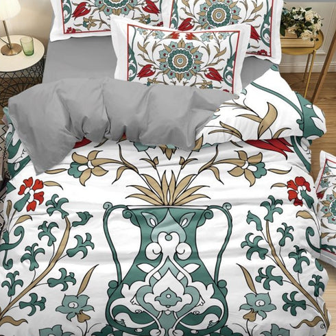 Roman Collection King Size Bed Sheet Set with Pillow Covers for Double Bed by Florida